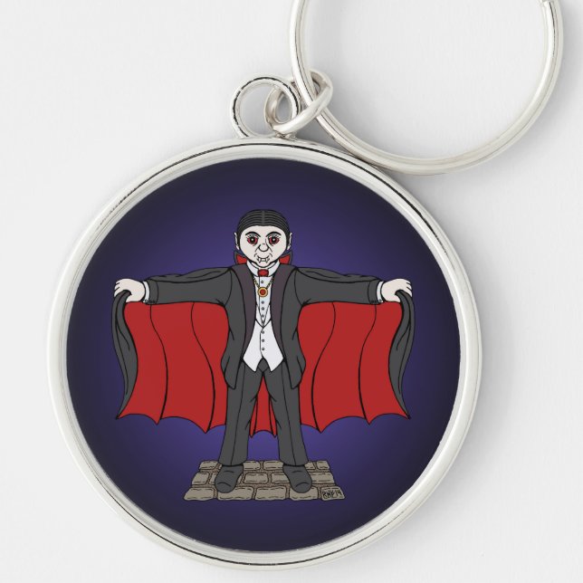 Cute Vampire/Dracula Keychain (Front)
