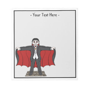 Cute Vampire/Dracula Notepad