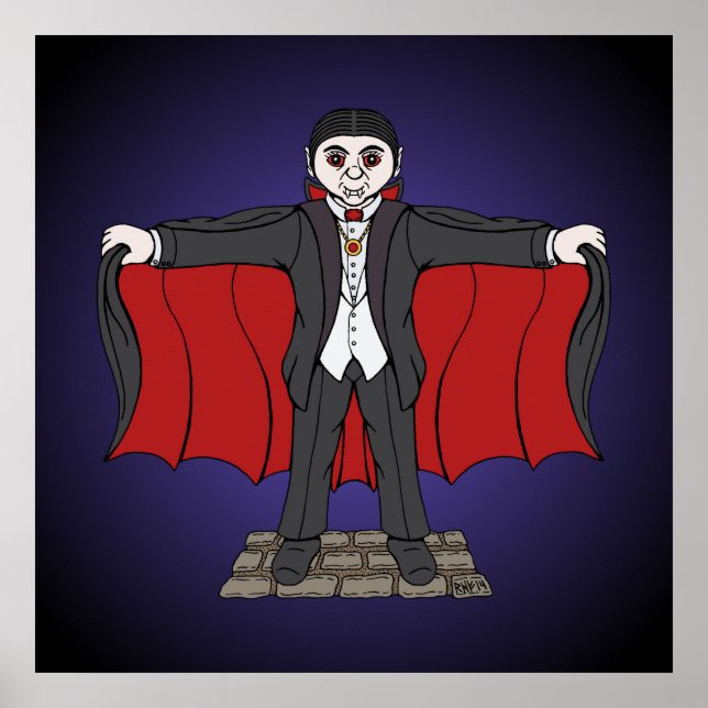 Cute Vampire/Dracula Poster (Front)