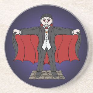 Cute Vampire/Dracula Sandstone Coaster