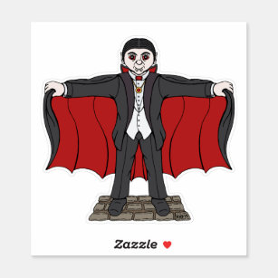 Cartoon Dracula Stickers - 14 Results | Zazzle