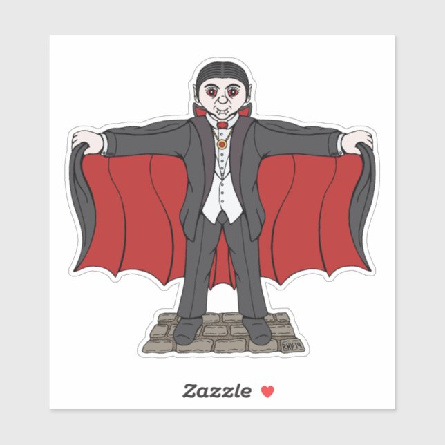 Cute Vampire/Dracula Sticker (Sheet)