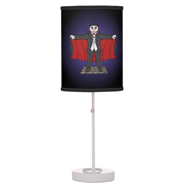 Cute Vampire/Dracula Table Lamp (Front)