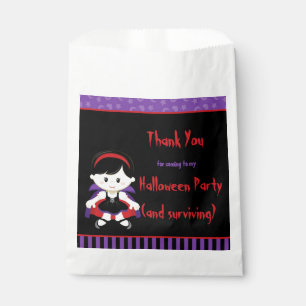 Cute Vampire Girl Halloween Party Favor Bag