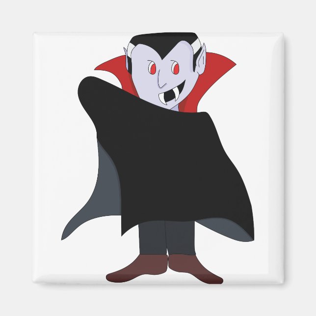 Cute Vampire Halloween Costume Magnet (Front)