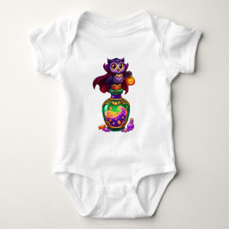 Cute Vampire Owl Magic Potion Halloween Baby Bodysuit