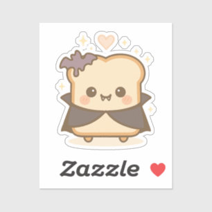 Cute Vampire Toast Sticker