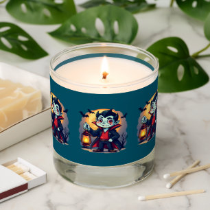 Cute Vampire with Lantern Kawaii Halloween Scented Candle