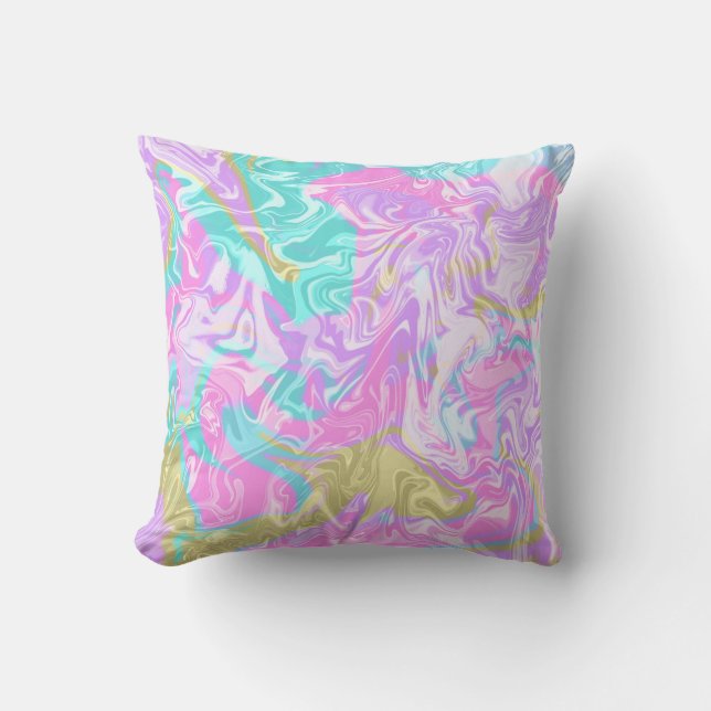 cute Vanilla colors pattern. Abstract Throw Pillow (Front)