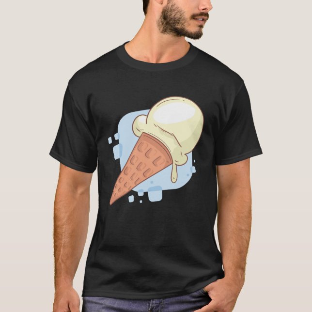 Cute Vanilla Ice Cream T-Shirt (Front)