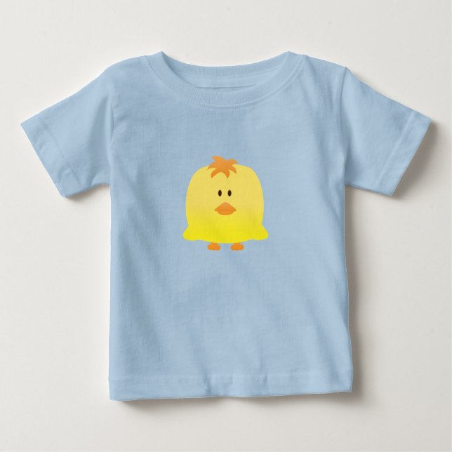 Cute Vector Art of Baby Chicken Baby T-Shirt (Front)