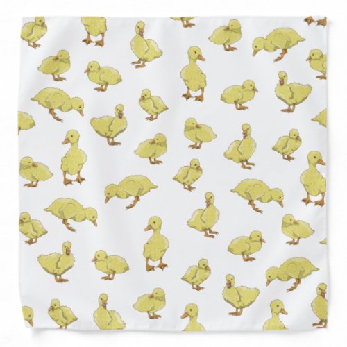 Cute vector ducklings bandana