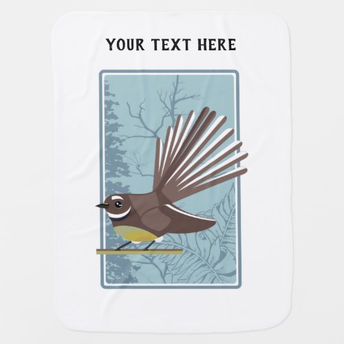 Cute vector fantail baby blanket