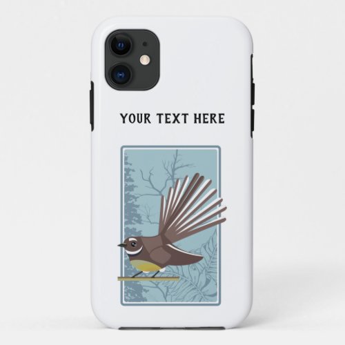 Cute vector fantail iPhone 11 case