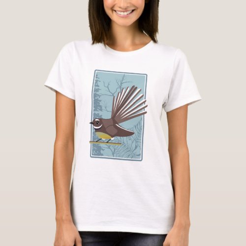 Cute vector fantail T_Shirt