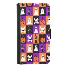 Cute Vector Halloween Ghosts Pumpkins Cats Skulls