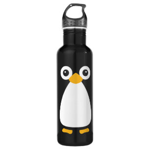 Cute Vector Penguin 24oz Stainless Steel Water Bottle
