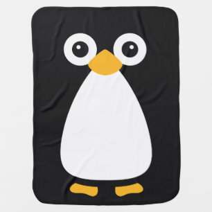 Cute Vector Penguin Baby Blanket