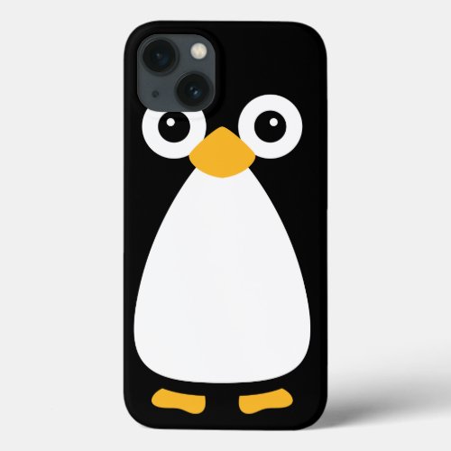 Cute Vector Penguin iPhone 13 Case