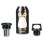 Cute Vector Penguin Insulated Water Bottle (Front)