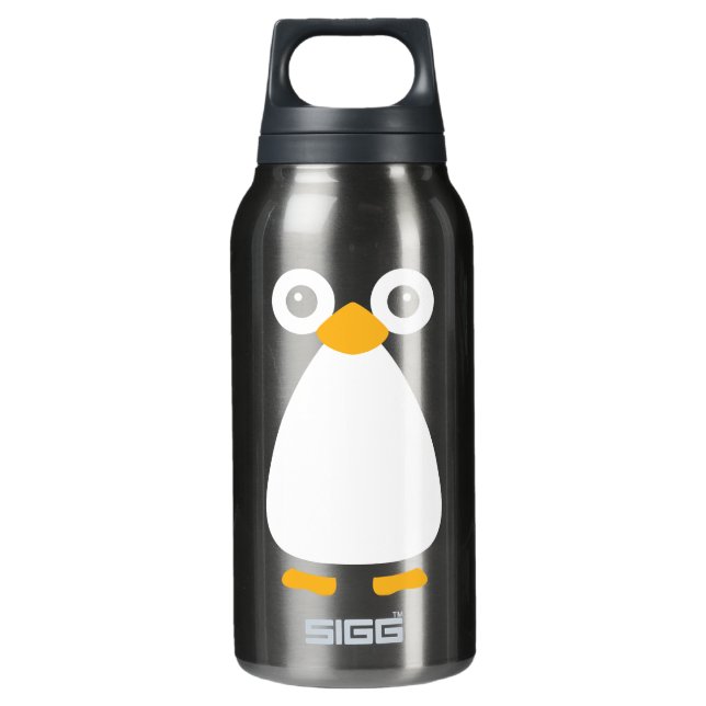 Cute Vector Penguin Insulated Water Bottle (Front)
