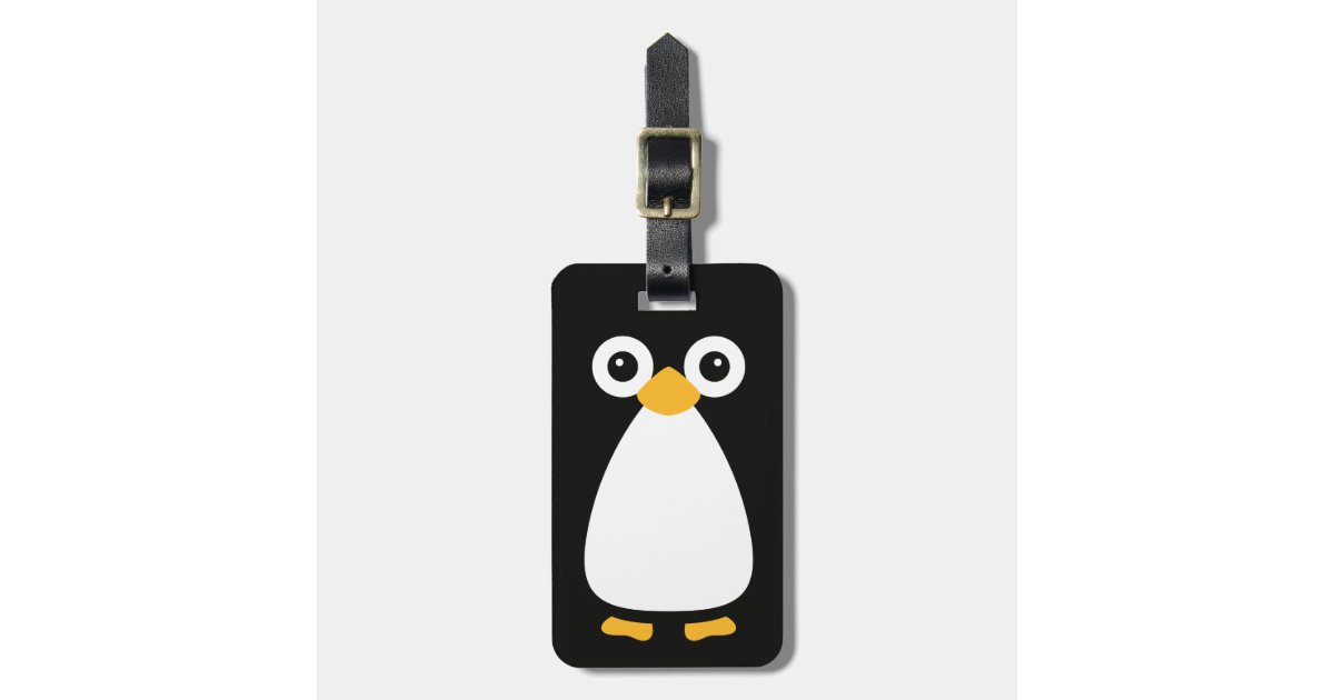 Cute Vector Penguin Luggage Tag Zazzle