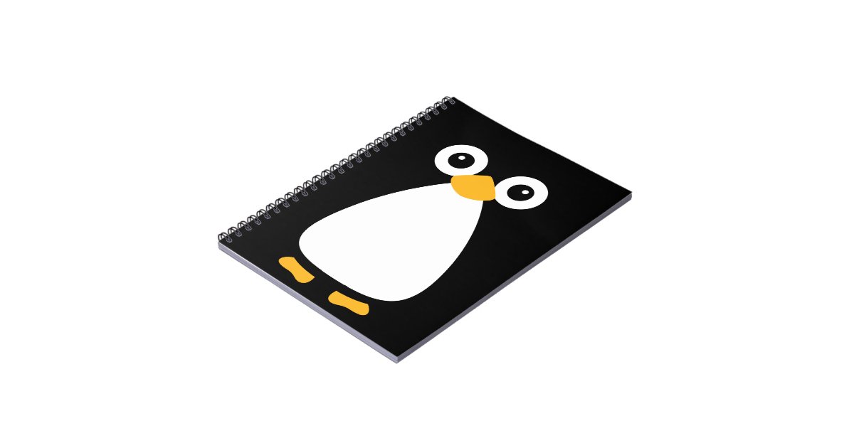 Cute Vector Penguin Notebook | Zazzle.com