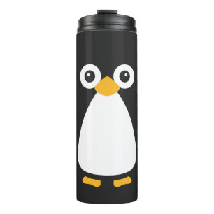 Cute Vector Penguin Water Bottle