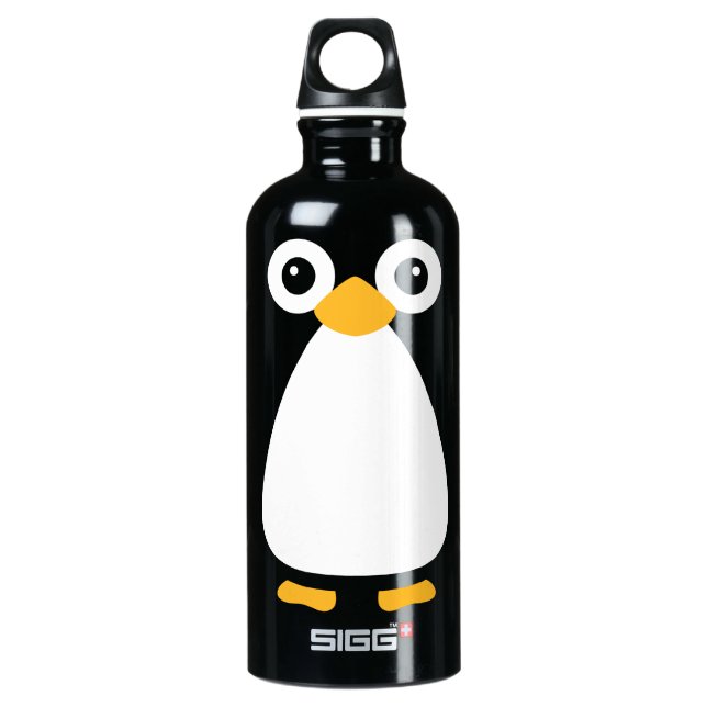 Cute Vector Penguin Water Bottle (Front)