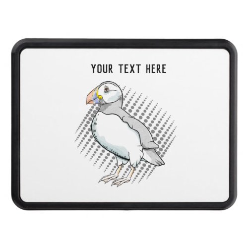 Cute vector puffin hitch cover