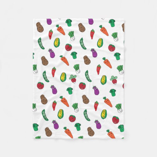 Cute Vegetable Food Pattern Fleece Blanket