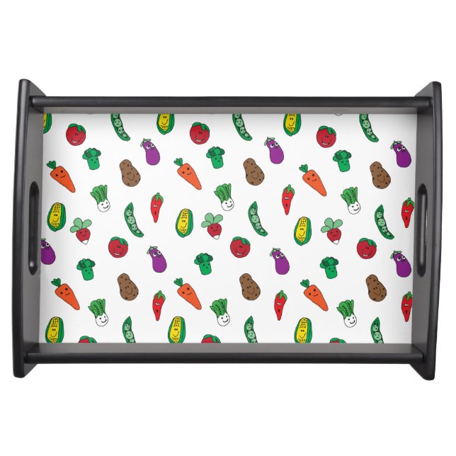 Cute Vegetable Food Pattern Serving Tray (Front)