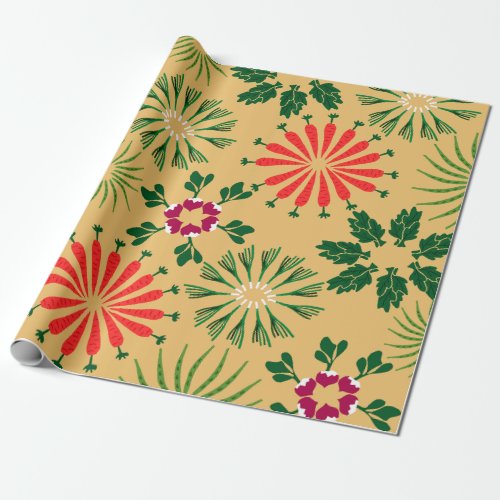 Cute Vegetable Wrapping Paper