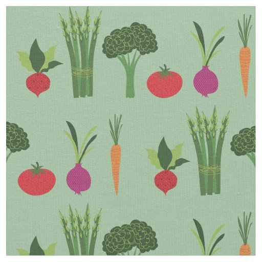Cute Vegetables Food Fabric