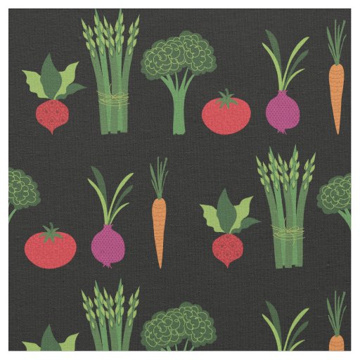 Cute Vegetables Food Fabric