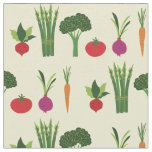Cute Vegetables Food Fabric