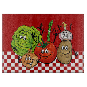 cute vegetables kitchen decor cutting board