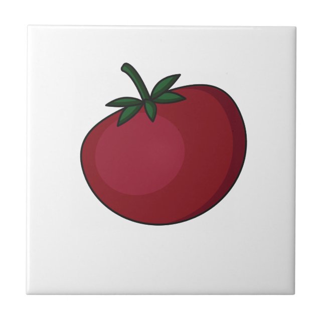 Cute vegetables pattern  ceramic tile (Front)