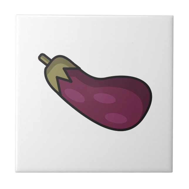 Cute vegetables pattern  ceramic tile (Front)