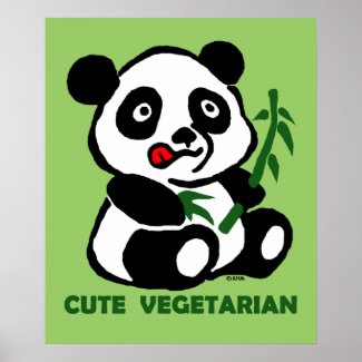 cute vegetarian poster