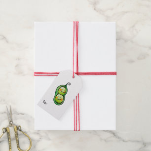 cute veggie two peas in a pod gift tags