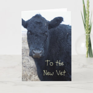 Cute Vet Graduation Congratulations Ranch Farm DVM Card