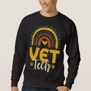 Cute Vet Tech Outfit Veterinarian Animal Nurse Sweatshirt