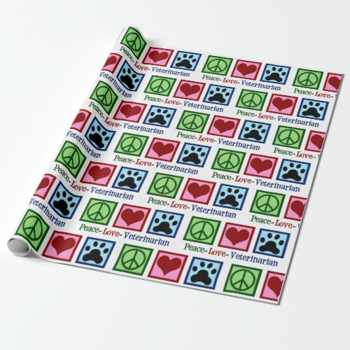 Cute Veterinarian Birthday or Vet Christmas Wrapping Paper