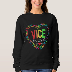 Cute Vice Principal Rainbow Appreciation Week Back Sweatshirt