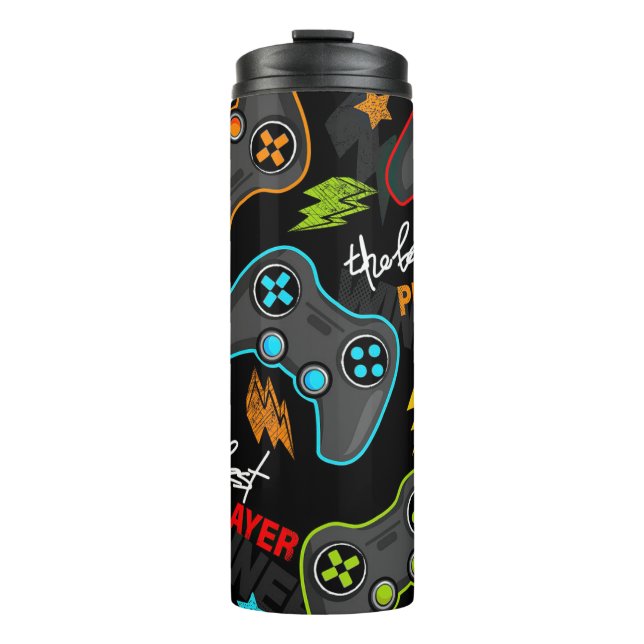 Cute Video Game/Gamer Thermal Tumbler (Front)