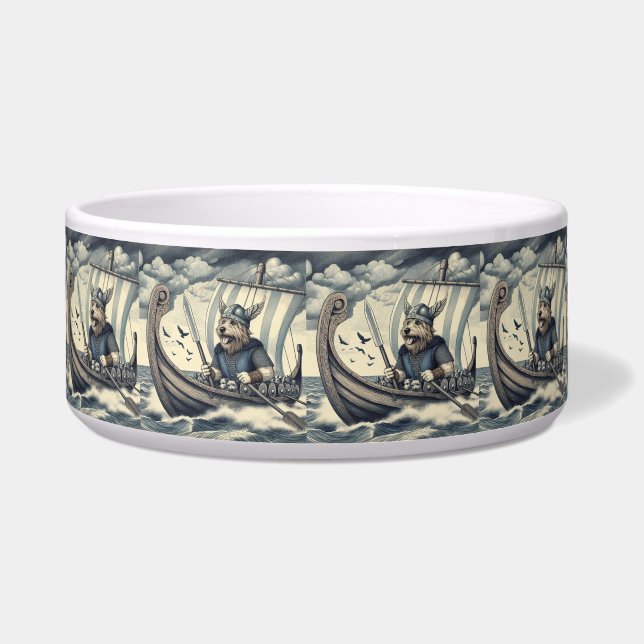 Cute Viking dog  Bowl (Front)