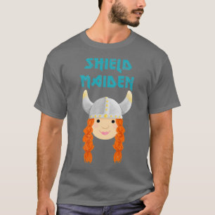 Cute Viking Shield Maiden T-Shirt