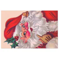 Vintage Santa Wrapping Paper by Simone Gatterwe