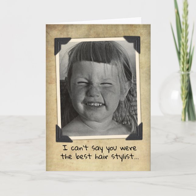 Cute Vintage 50's Hair Mother's Day Card (Front)